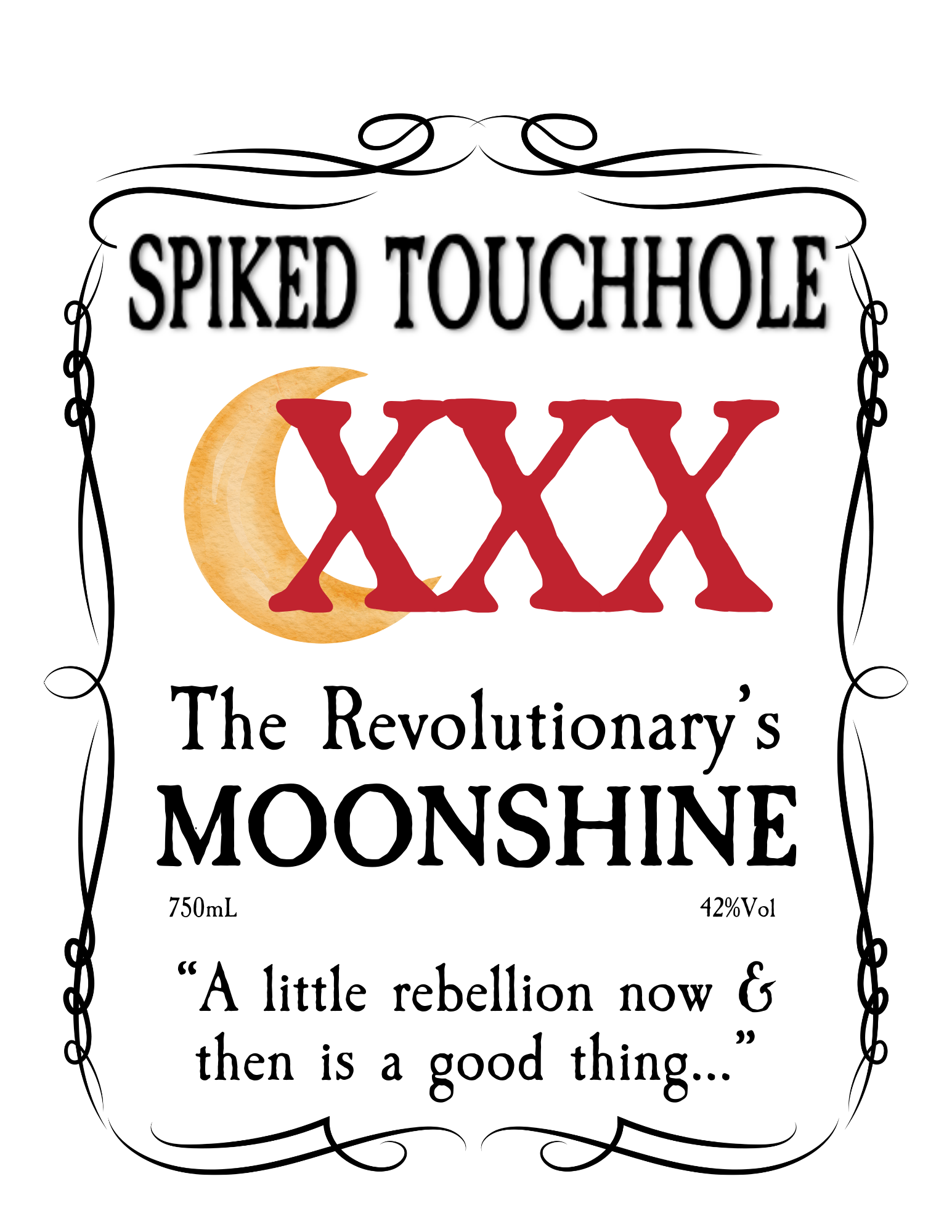 Spiked Touchhole Label